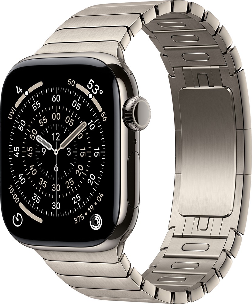 Умные часы Apple Watch Series 11 46 мм, Natural Titanium Case with Natural Milanese Loop, GPS + Cellular, Серебристый детальное изображение - 1