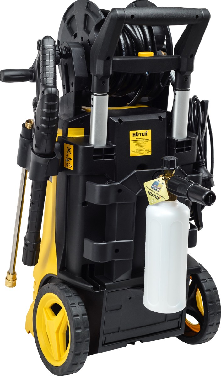 Мойка высокого давления HUTER W-5-2600 PRO, 2.6 кВт, 210 бар, Желтый/Черный детальное изображение - 3