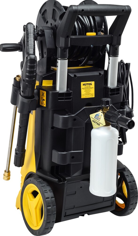 Мойка высокого давления HUTER W-5-2600 PRO, 2.6 кВт, 210 бар, Желтый/Черный №3