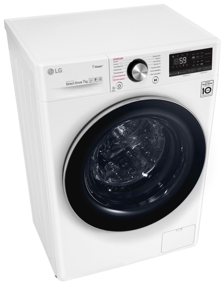 Стиральная машина LG AI DD F2V9HS9W, Белый детальное изображение - 4