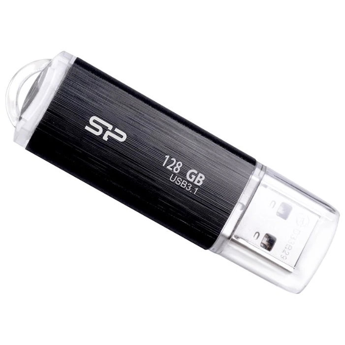 USB Flash накопитель Silicon Power Blaze B02 (SP128 ГБUF3B02V1K) 128 ГБ, черный детальное изображение - 1