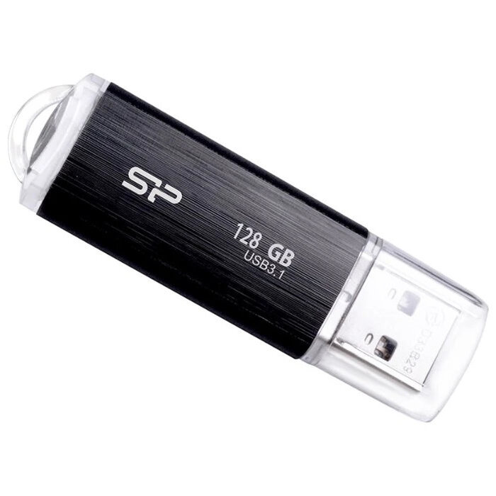 USB Flash накопитель Silicon Power Blaze B02 (SP128 ГБUF3B02V1K) 128 ГБ, черный №1
