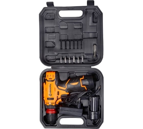 Аккумуляторная дрель-шуруповерт Вихрь ДА-12Л-2КC, 72/14/33, 12 В, 30 Нм, 2 А·ч детальное изображение - 8