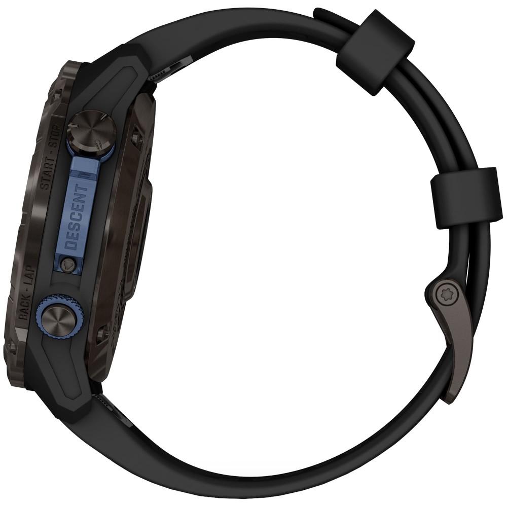 Смарт-часы Garmin Descent Mk3i, 51 мм, Carbon Gray DLC Titanium / Black Silicone Band, Черный детальное изображение - 7
