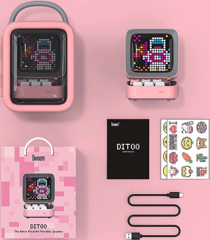 Портативная колонка Divoom Ditoo, Синий детальное изображение - 6