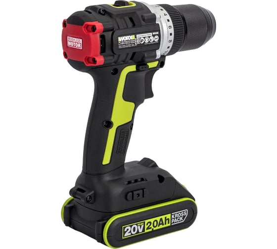 Аккумуляторная дрель-шуруповерт WORX Professional WU182, 20 В, 60 Нм, 2 А·ч детальное изображение - 3