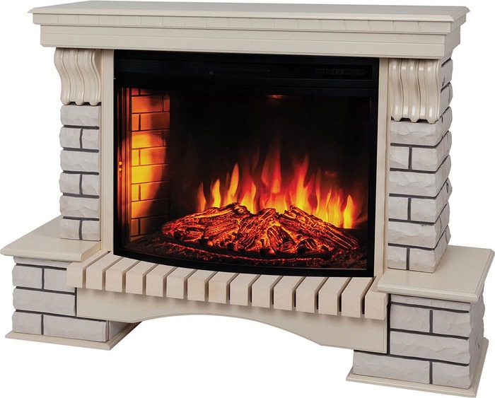 Каминокомплект Realflame Country 33 WT с Firespace 33 S IR, Белый №2