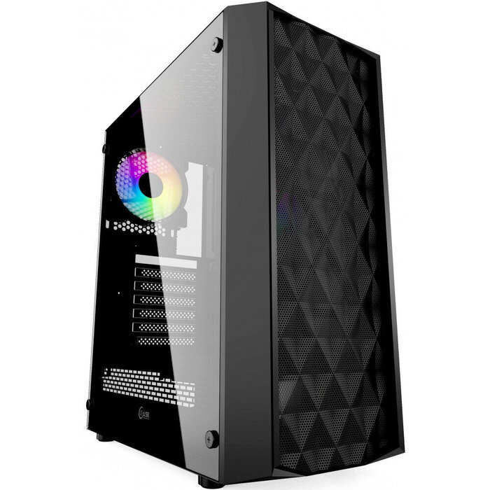 Корпус Powercase Diamond Mesh LED, Черный №1