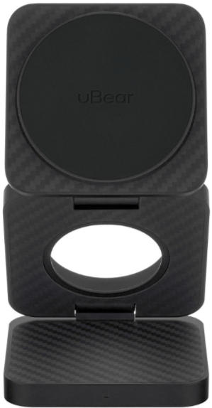 Беспроводное зарядное устройство uBear Balance Supreme 3в1 Kevlar edition (WL17BL31-AW), Черный детальное изображение - 2
