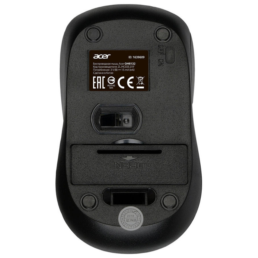 Мышь Acer OMR132, Синий, Черный детальное изображение - 2