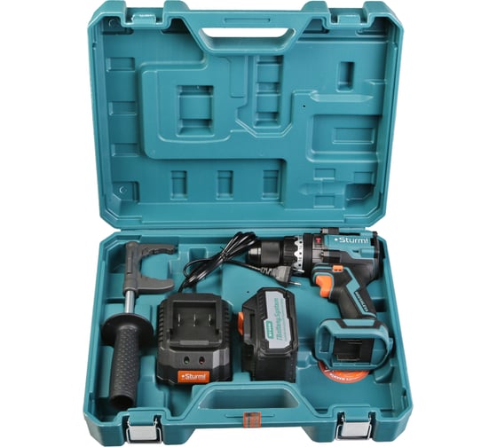 Дрель аккумуляторная ударная Sturm б/щ, 1BatterySystem, кейс CD1655BLI, 18 В, 130 Нм, 4 А·ч детальное изображение - 12