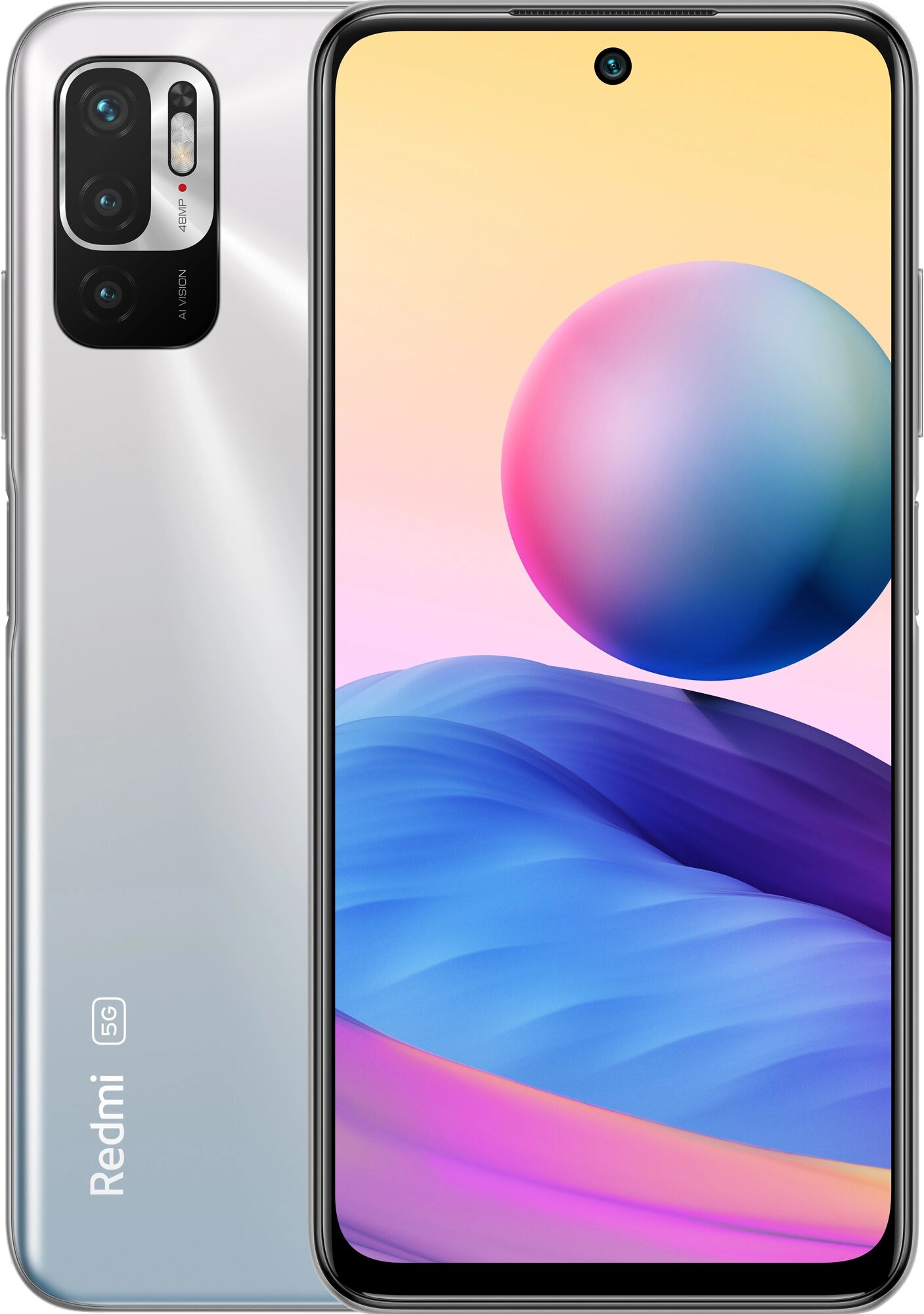 Смартфон Xiaomi Redmi Note 10 5G 128 ГБ, Серебристый, Dual nano SIM детальное изображение - 1