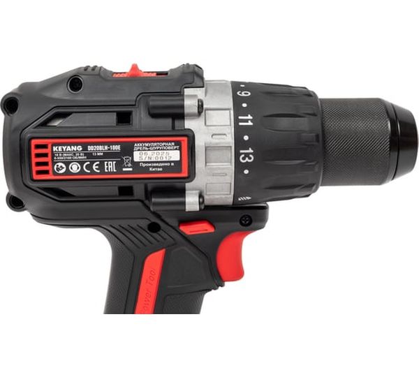 Аккумуляторная дрель-шуруповерт KEYANG DD20BLH-100E (Bare), 18 В, 100 Нм, 5 А·ч детальное изображение - 7