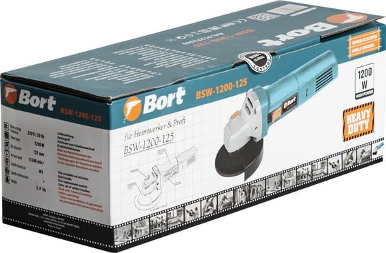 Угловая шлифовальная машина BORT BWS-1200-125 91275363, 125 мм, 11500 об/мин, 1200 Вт детальное изображение - 3