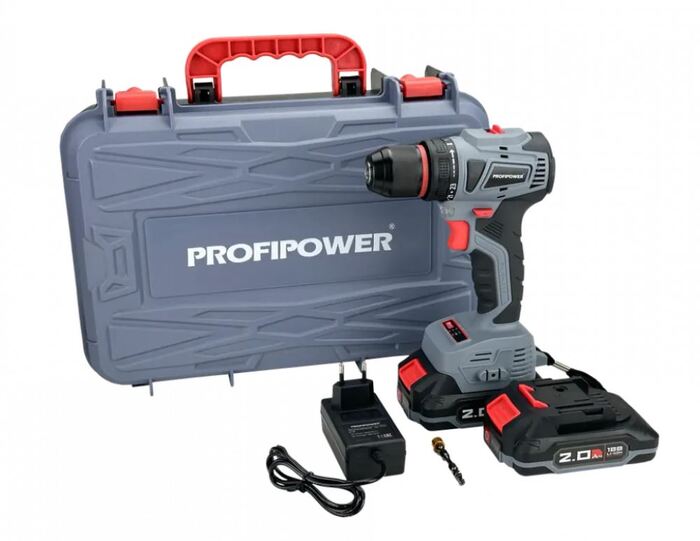 Аккумуляторная дрель-шуруповерт Profipower MKBL-18B T0056, 12 В, 36 Нм, 2 А·ч  №5