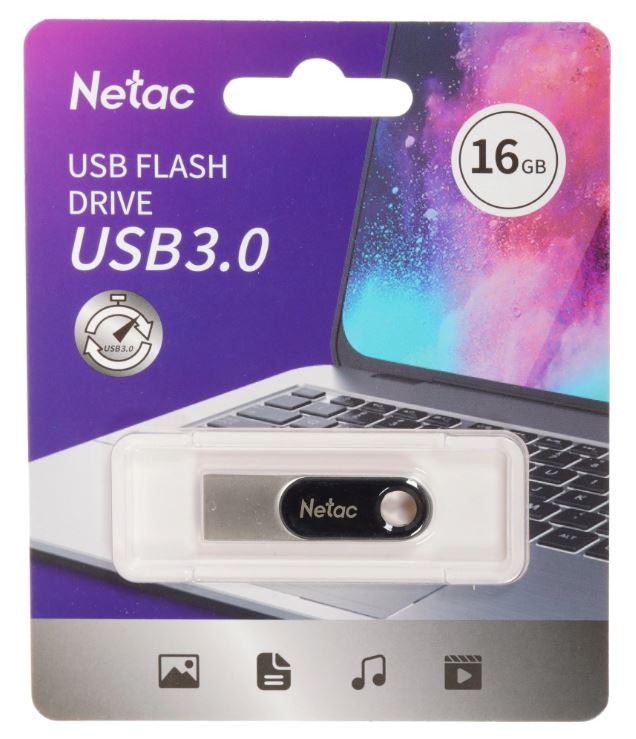 USB Flash накопитель Netac U278 USB3.2 16 ГБ, черный детальное изображение - 2
