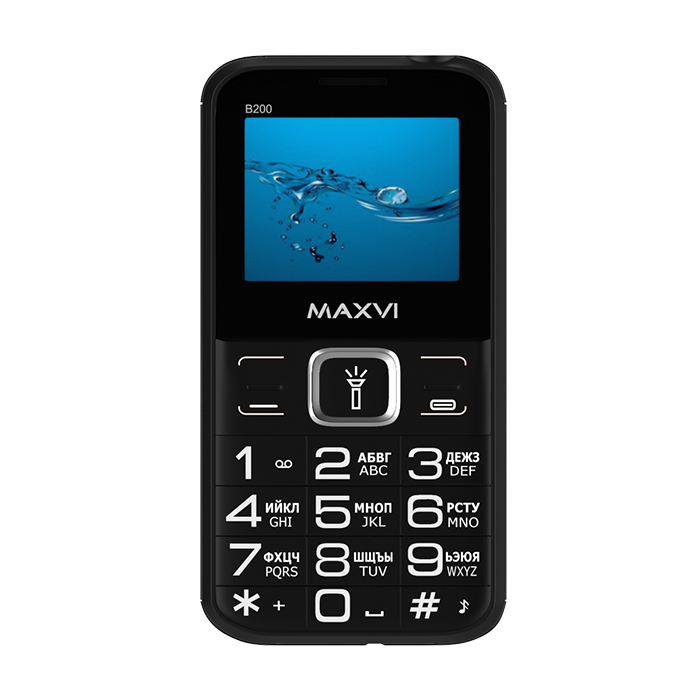 Мобильный телефон MAXVI B200, 32 Мб, Черный, Dual micro-SIM детальное изображение - 2