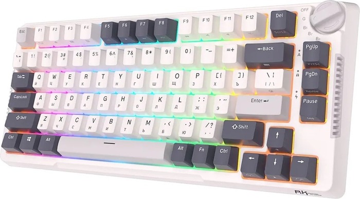 Клавиатура Royal Kludge RKH81 Night, Sky Cyan Switch, Белый №3