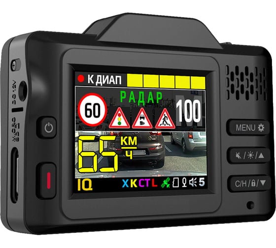 Автомобильный видеорегистратор с радар-детектором INSPECTOR Piranha, 1920x1080 Full HD dpi, MicroSD, 256 ГБ, Черный детальное изображение - 1