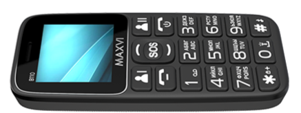Мобильный телефон MAXVI B110, 32 Мб, Черный, Dual mini-SIM детальное изображение - 3