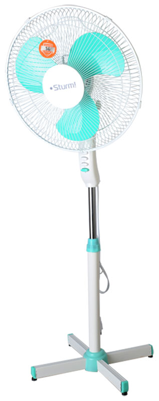 Вентилятор напольный Sturm! SF4001, 40 Вт, Белый/Бирюзовый детальное изображение - 1