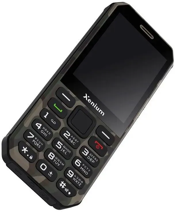 Мобильный телефон Xenium X300, 32 Мб, Зеленый/Камуфляж, Dual nano-SIM детальное изображение - 2