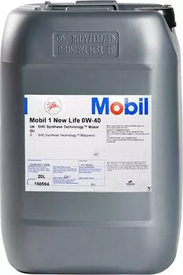 Моторное масло Mobil New Life 0W-40, 152079, 20 л  детальное изображение - 1