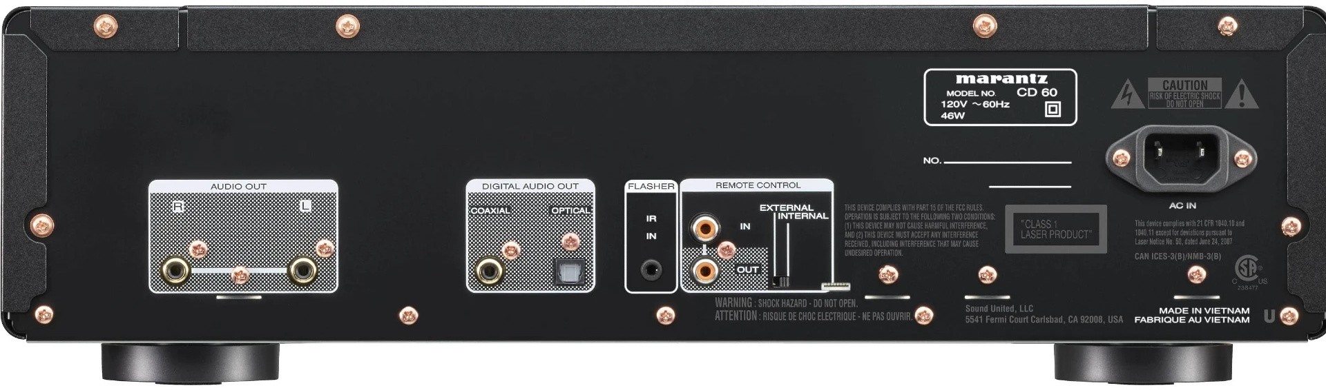CD-проигрыватель Marantz CD60, Черный детальное изображение - 3