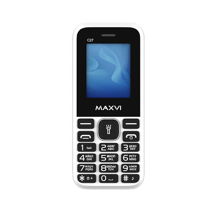 Мобильный телефон MAXVI C27, 32 Мб, Белый, Dual micro-SIM детальное изображение - 4