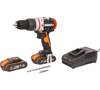 Аккумуляторная бесщеточная ударная дрель-шуруповерт WORX WX354, 20 В, 60 Нм, 2 А·ч вариант - 2