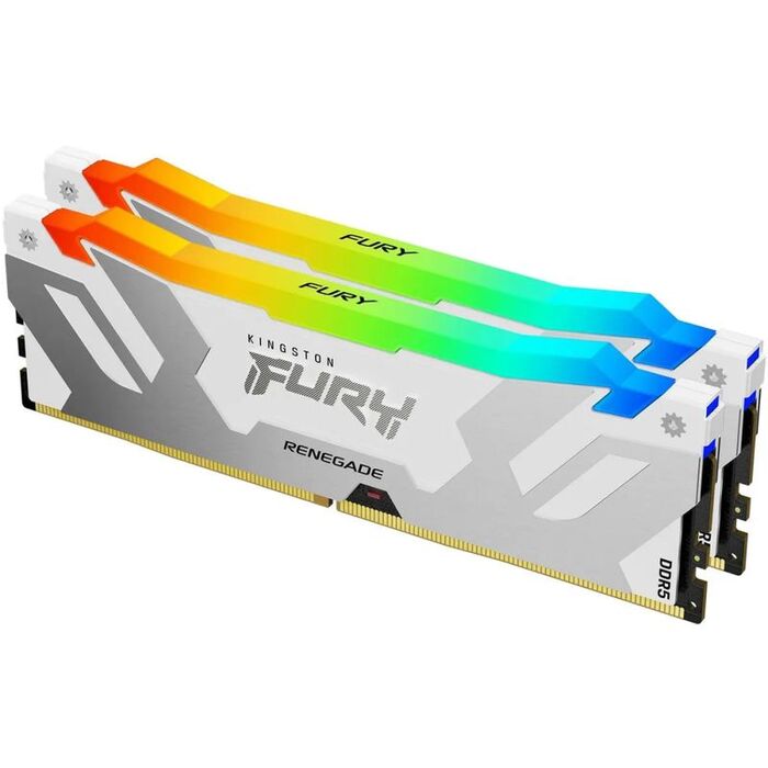 Оперативная память Kingston Fury Renegade White RGB DDR5 8000MHz, KF580C38RWAK2-32, 2x16 Гб KIT, 32 Гб №2