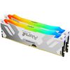 Оперативная память Kingston Fury Renegade White RGB DDR5 8000MHz, KF580C38RWAK2-32, 2x16 Гб KIT, 32 Гб вариант - 2