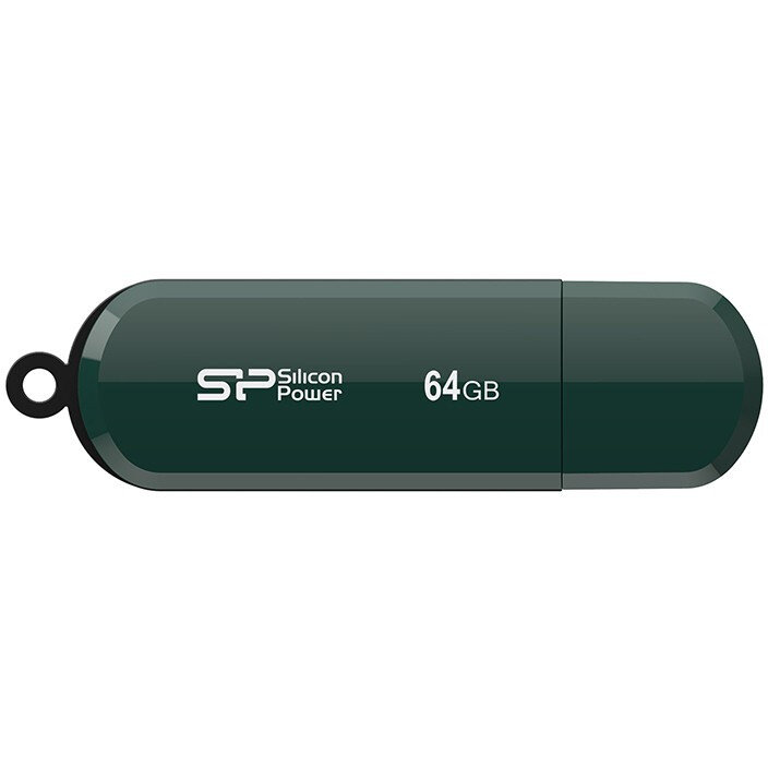 USB Flash накопитель Silicon Power LuxMini 320 (SP064 ГБUF2320V1N) 64 ГБ, зеленый детальное изображение - 1