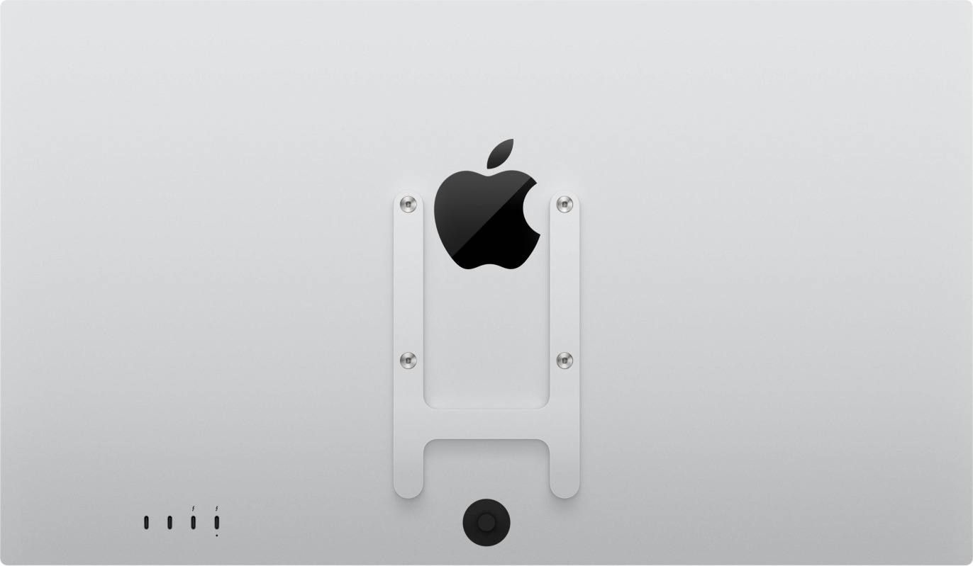 Монитор Apple Studio Display, 27″, 5120x2880, 60 Гц, с адаптером крепления VESA, со стандартным стеклом, Серебристый детальное изображение - 2