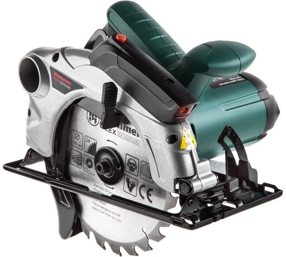 Циркулярная пила Hammer Flex CRP1500D,  макс.пропил 67мм 324902, 190 мм, 4700 об/мин, 1500 Вт детальное изображение - 1