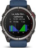 Смарт-часы Garmin Quatix 8 51 мм, AMOLED, Sapphire, Titanium, Синий силиконовый ремешок вариант - 5