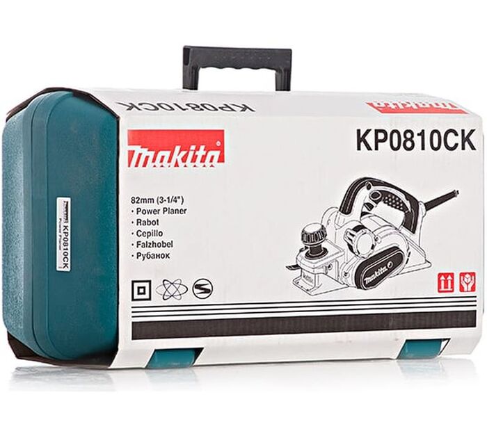 Электрический рубанок Makita KP 0810 CK, 1050 Вт,  Зеленый №6