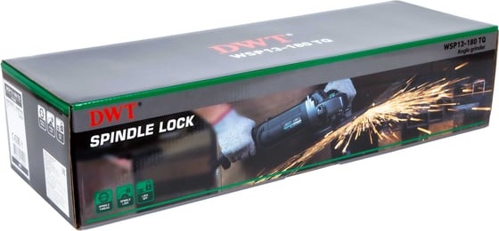 Угловая шлифовальная машина DWT WSP13-180 TQ, 180 мм, 8000 об/мин, 1300 Вт детальное изображение - 10