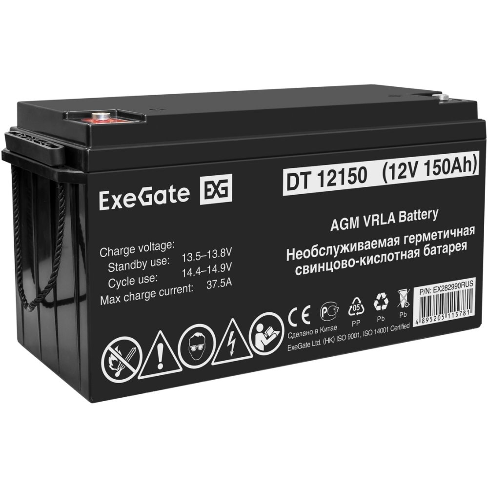 ИБП ExeGate FineSine SX-1500.LCD.AVR.2SH + 2x DT 12150 (150Ач) + батарея детальное изображение - 8