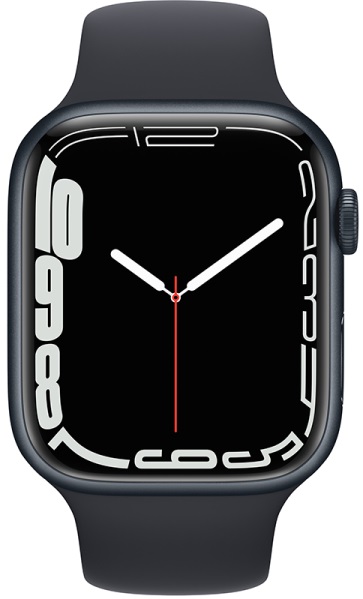 Умные часы Apple Watch Series 7 Aluminum, 45 мм, Темная ночь детальное изображение - 2