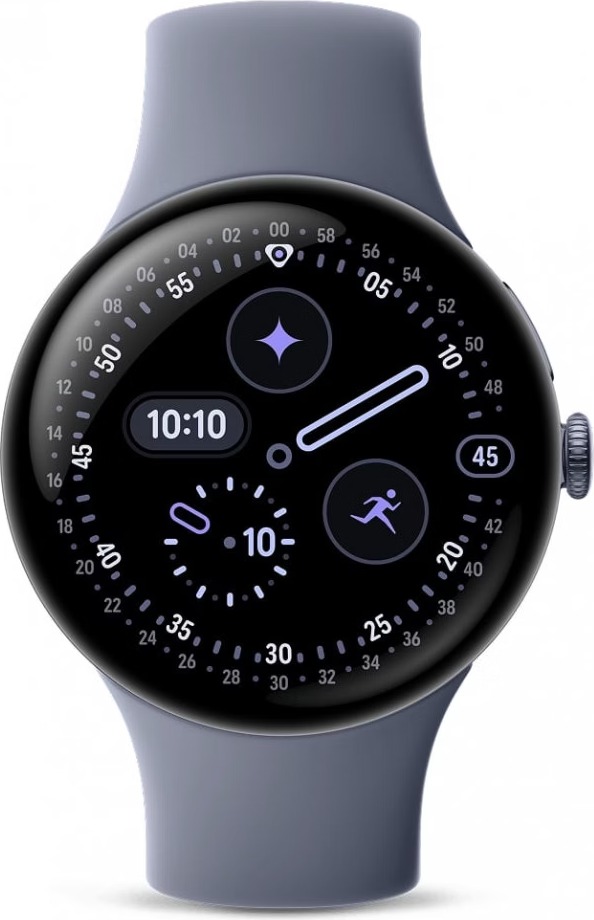Умные часы Google Pixel Watch 4, Moonstone Active Band, 45 мм, Синий, Wi-Fi + LTE детальное изображение - 3
