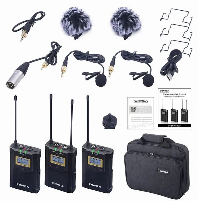 Радиосистема CoMica CVM-WM100 plus UHF (RX + 2TX) №4