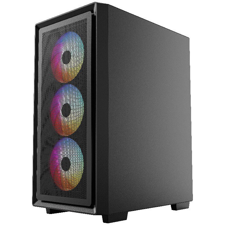 Корпус Powercase Mistral AY4B ARGB, Черный детальное изображение - 3