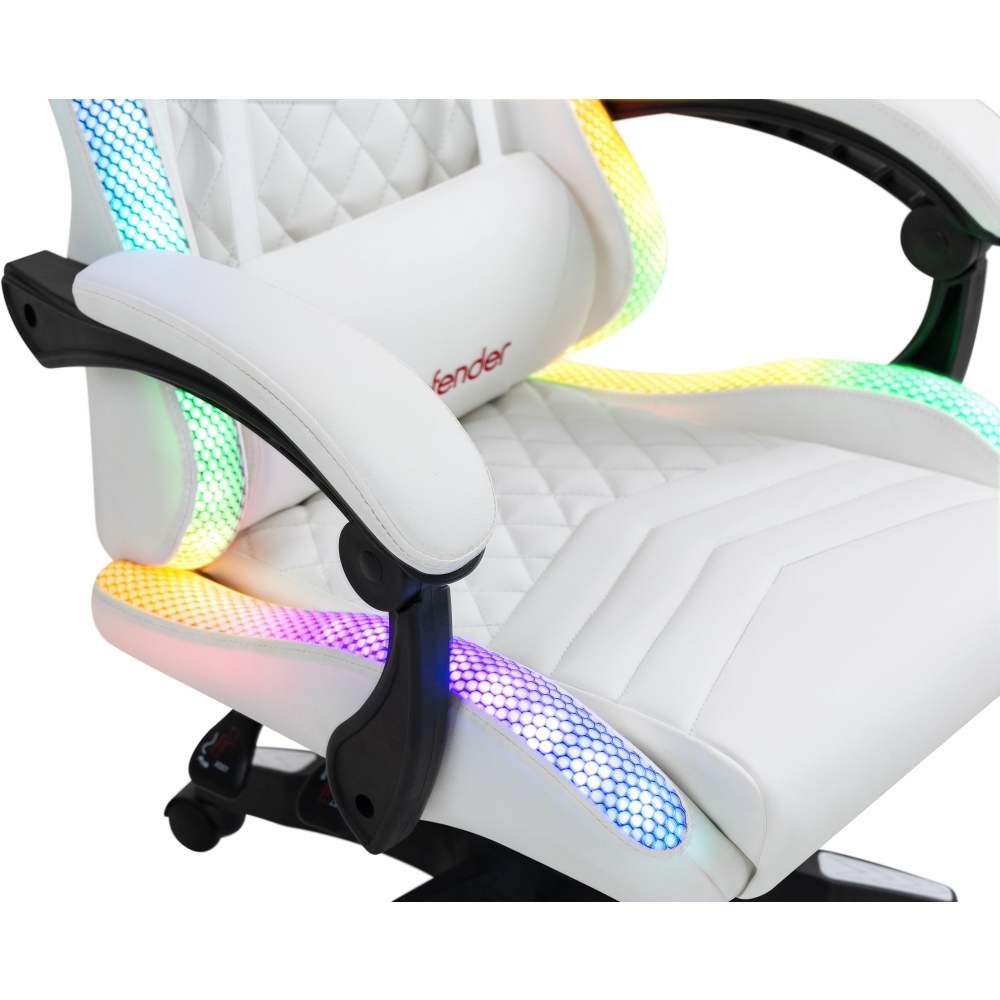 Игровое кресло Defender Core, Белый детальное изображение - 10