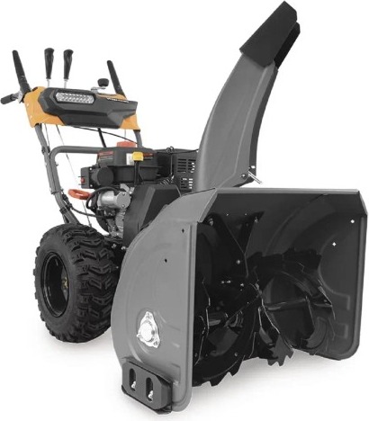 Снегоуборщик бензиновый VILLARTEC WB7066E, 7 л.с., 5100 Вт, Серый/Оранжевый детальное изображение - 4