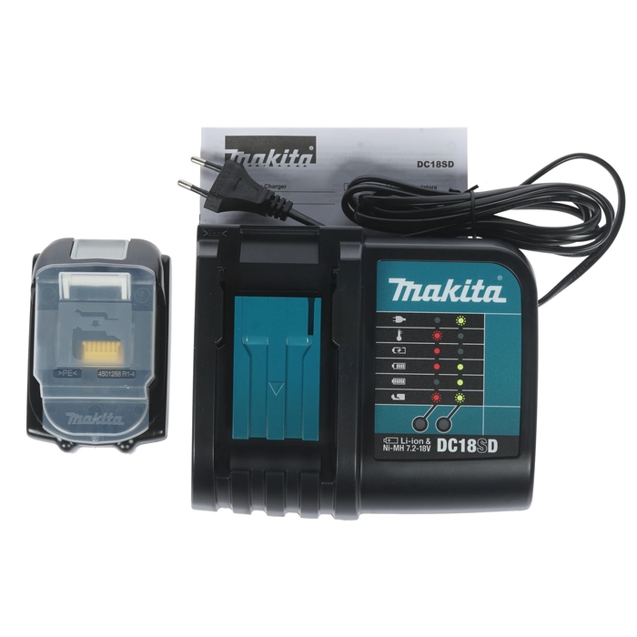 Аккумуляторная дрель-шуруповерт Makita DDF482SYE, 18 В, 62 Нм, 1.5 А·ч  №4
