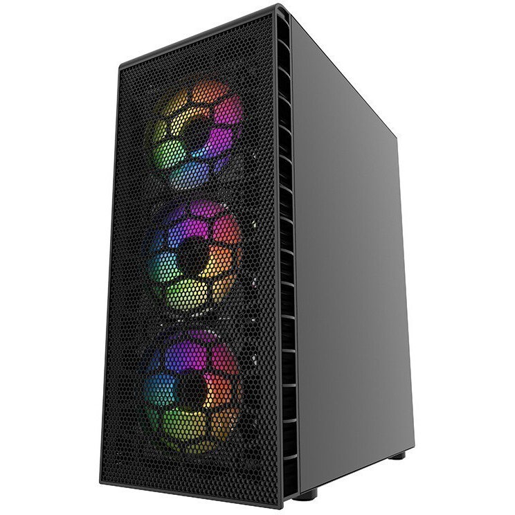 Корпус Powercase Mistral Z4С Mesh LED, Черный детальное изображение - 3