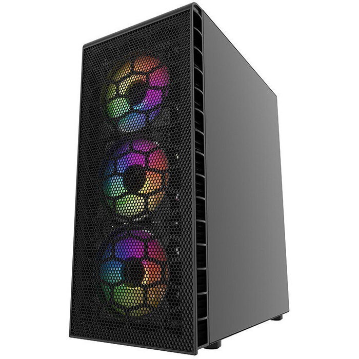 Корпус Powercase Mistral Z4С Mesh LED, Черный №3