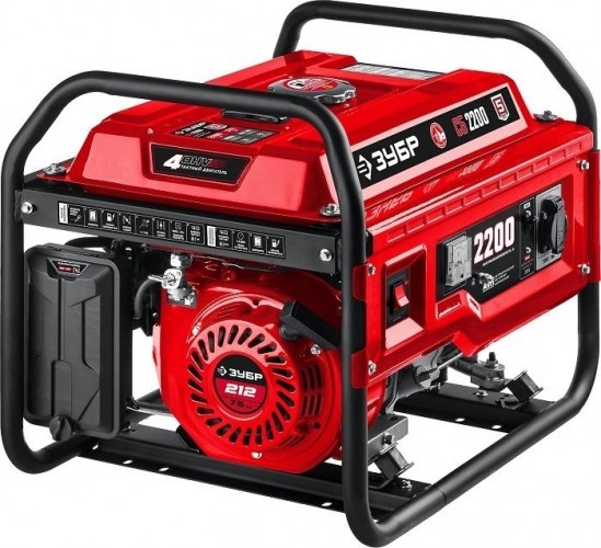 Генератор бензиновый ЗУБР СБ-2200, 2 кВт, Красный детальное изображение - 11