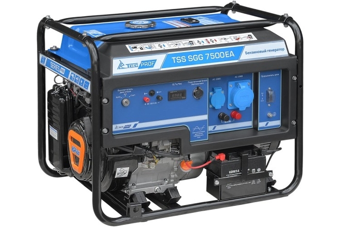 Генератор бензиновый ТСС SGG 7500EA 021301, 7.5 кВт, Синий №3